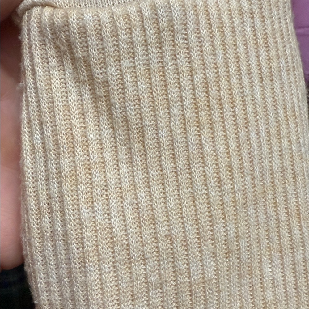 Zenana Outfitters Cream V-Neck Cardigan Sweater - Picture 5 of 5